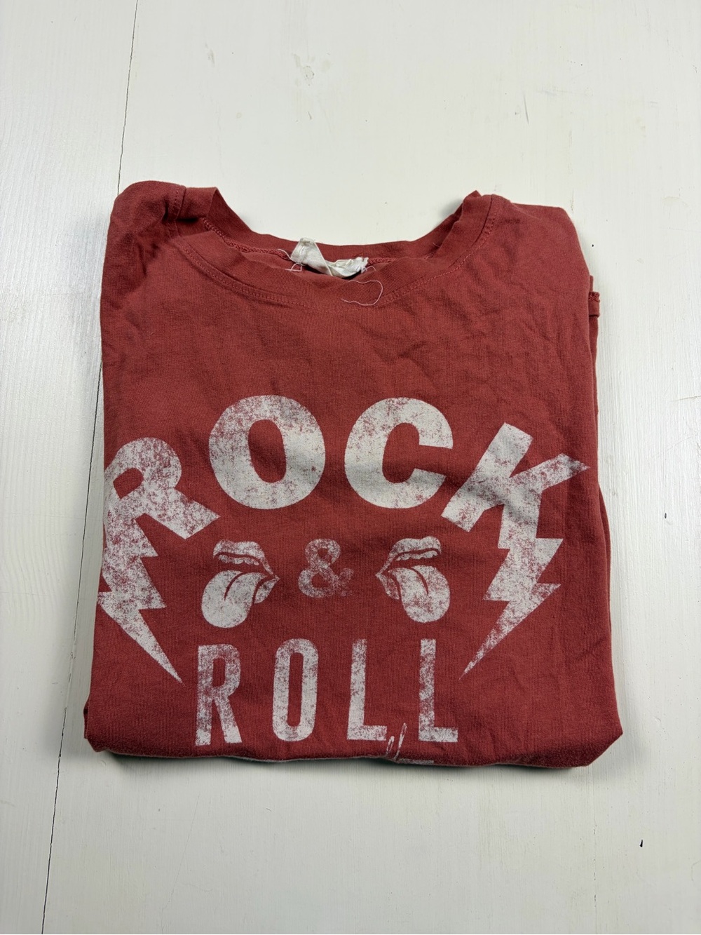 Women’s Rock & Roll Graphic Tee - Red